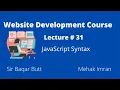 JavaScript Development full course in Urdu Sir Baqar Imran