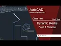 AutoCAD Class 66 - Dynamic Blocks Point Rotation Full Tutorial in Urdu Hindi AutoCAD Tips