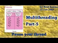 Pause a running thread in java Multithreading AmitRanjan