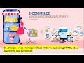 35 Design a responsive purchase history page using HTML CSS JavaScript and Bootstrap