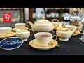 22kt Gold Plated Noritake Hand Painted Cream Me Tea Set