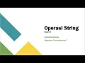 Operasi String Bagian 1