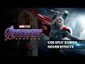 Avengers End Game CSS Split Screen Hover Effects