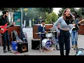 AMAZING STREET MUSICIANS JOIN ME | Radioactive - Imagine Dragons | Allie Sherlock Cover