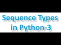 Sequence Type 3 Tuple