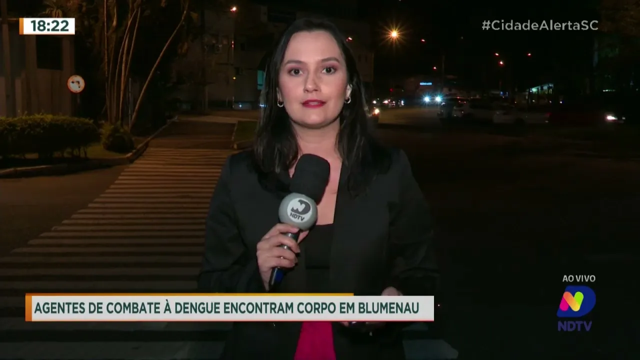 Agentes de combate à dengue encontram corpo em Blumenau
