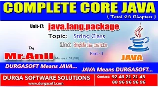 Core Java - java lang package