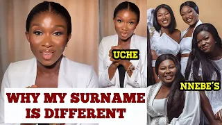sonia uche reveal the hidden reason why her surname is different as she reveal her biological parent