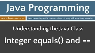 Learn Java Programming - Integer Class equals Tutorial
