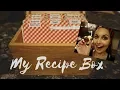 RECIPE BOX SETUP WITH EASY DIY RECIPE CARDS AND DIVIDERS FROM ETSY COM