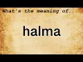 Halma Meaning Definition of Halma