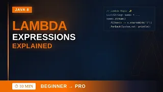 Java 8 Lambda Expressions Explained in 10 Minutes Beginner to Pro Trending