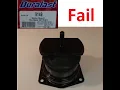 Autozone Duralast rear motor mount fail