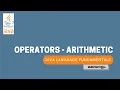 Arithmetic Operators Operators Java Language Fundamentals Malayalam