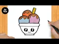 Download Lagu #43 Cara Menggambar Es Krim Lucu - Tutorial Menggambar Mudah