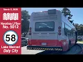SF Muni Nova Bus LFSe No 5012 on 58-Lake Merced