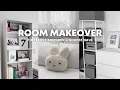 aesthetic room makeover 2025 shopee haul pinterest inspired ikea minimalist desk setup
