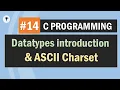 Introduction to datatypes in C ASCII Charset