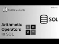SQL Arithmetic Operators SQL LECTURE FOR BEGINNERS