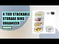 4-Tier Stackable Storage Bins Review - Versatile Space-Saving Organizer