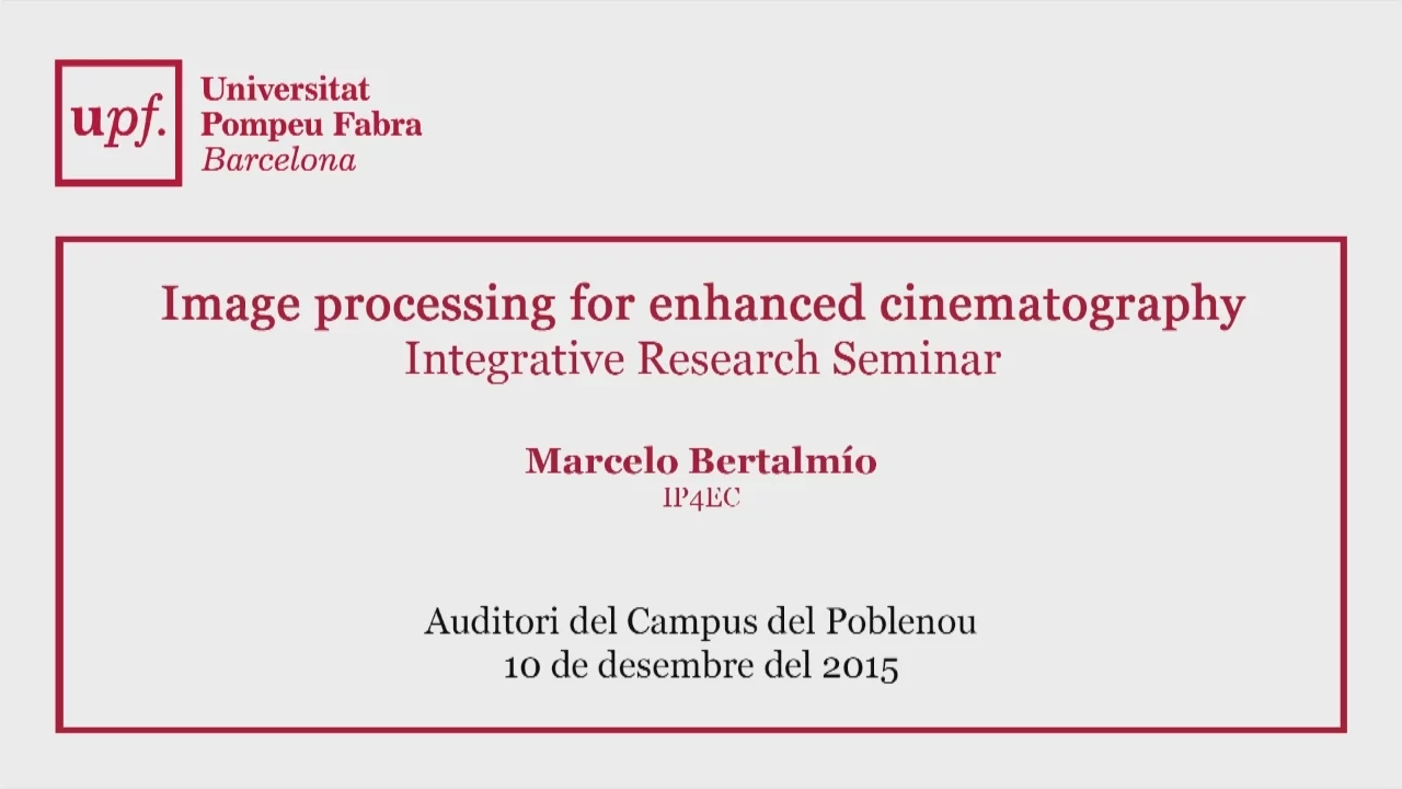 Image processing for enhanced cinematography