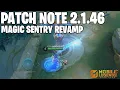 Lagu SABER BUFF, YVE ADJUST, MAGIC SENTRIY REVAMP JADI OMNI-SENTRIES, ITEM BUFF\u0026NERF - PATCH NOTE 2.1.46