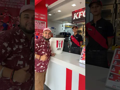 I tried to Fill Kfc Biggest bucket 😱😱 #shorts