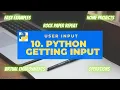 Tamil Python Programming 10 Getting User Input input Function Examples PyCharmScreenRecord