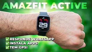 RESPONDE WHATSAPP, GPS, MEMÓRIA INTERNA E MAIS! AMAZFIT ACTIVE É MUITO COMPLETO!