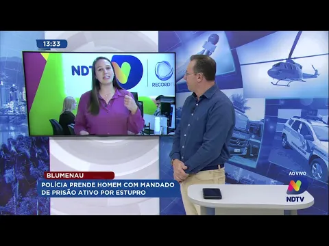 Polícia prende homem com mandado de prisão ativo por estupro em Blumenau