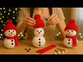SO EASY I MADE 30 SNOWMEN A DAY AND SOLD THEM ALL Cute DIY Snowman with Toilet Rolls Fabric