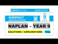 NAPLAN - YEAR 9 NUMERACY non-calc 2016 10Qs