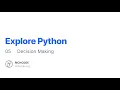Python Lesson 5 Decision Making