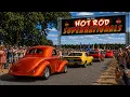 Raw V8 Engine Sounds Arrival Roll In NSRA Hot Rod Supernationals