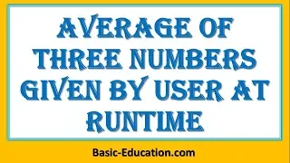 Average of Three Numbers GW Basic Input Statement GW BASIC Programing Tutorial