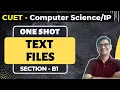 Text Files CUET Computer Science Preparation File Handling in Python