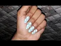 Easy cloud nail art No tools by Chique nails