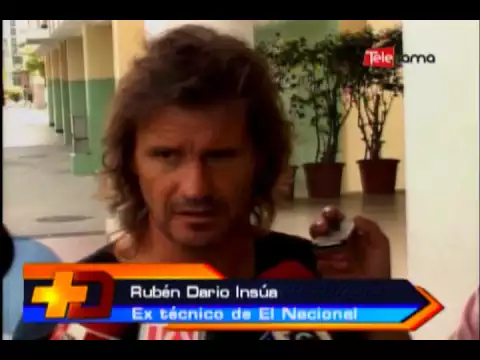 Técnico Insúa fue separado en El Nacional