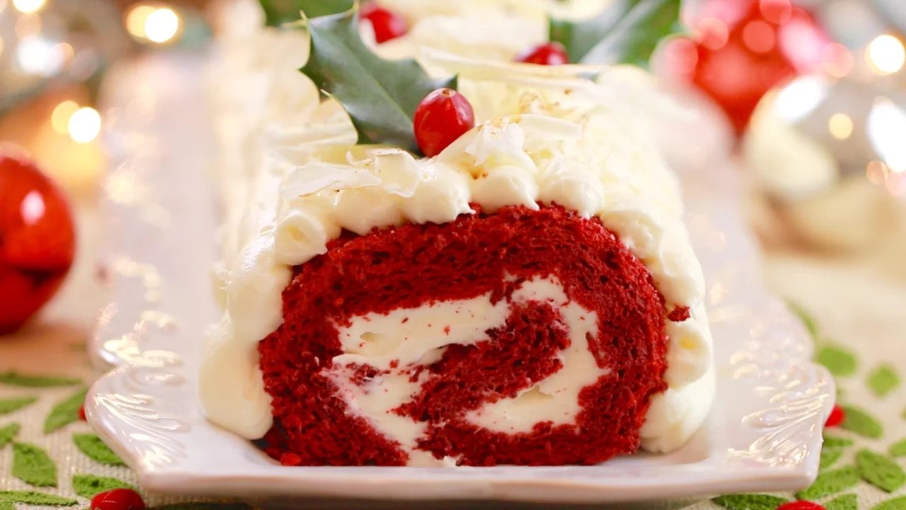 Red Velvet Roulade Cake (Gluten Free) - Gemma