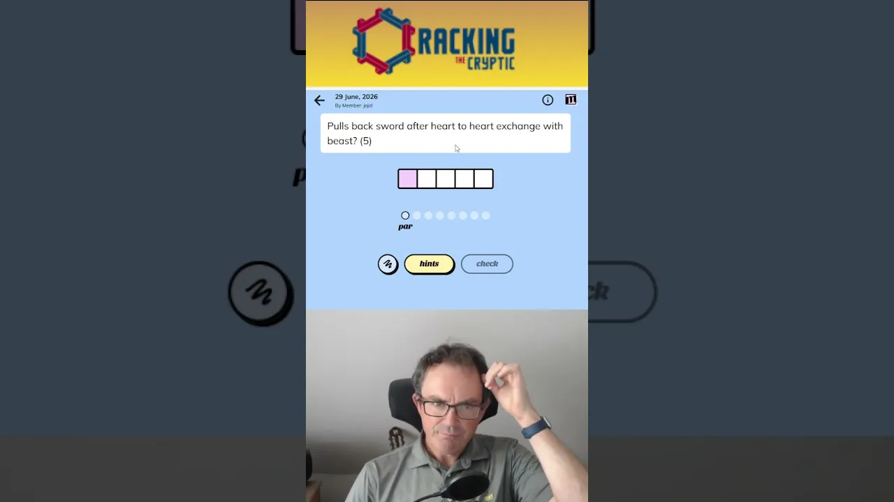 MinuteCryptic in a Minute - 29 June 2026 - Tricky?!