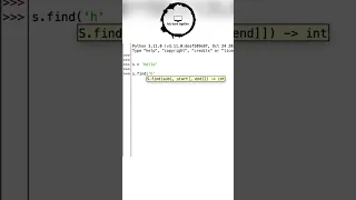 Python String Method Find Index