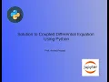 Solution to Coupled Differential Equation Using Python