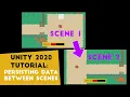 Saving data between levels in Unity 2D - Tank game tutorial P16