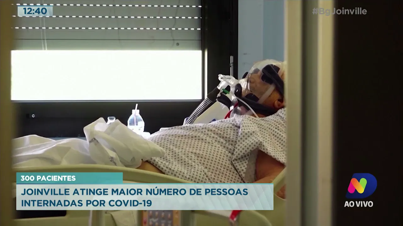 300 pacientes: Joinville atinge maior número de pessoas internadas por Covid-19
