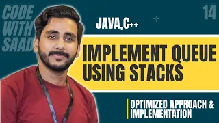 LeetCode IMPLEMENT QUEUE USING STACKS Solution Explained Java C LeetCode 232 Saad Aslam