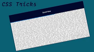 CSS Only Scroll Indicator CSS-Tricks