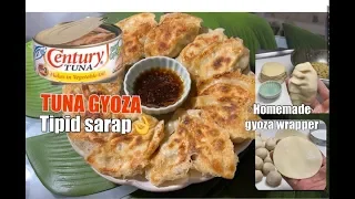 Pork-Nira Gyoza With Homemade Wrappers. 