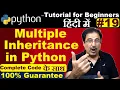 Multiple inheritance in python in hindi with example python tutorial in hindi