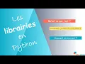 Apprendre le Python les librairies bibliotheques en 2 minutes