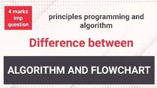 Difference between algorithm and flowchart what is Algorithm and Flowchart PPA FY BCA